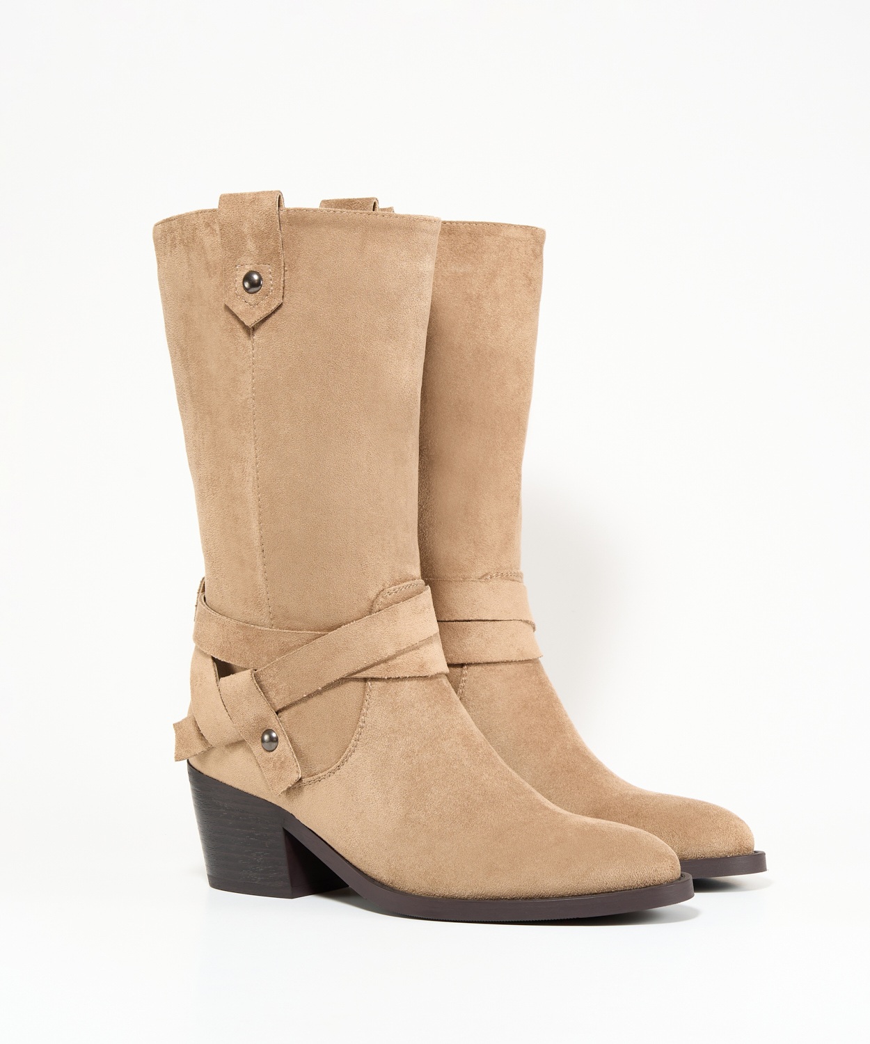 Bota tac&oacute;n cowboy tiras image number null